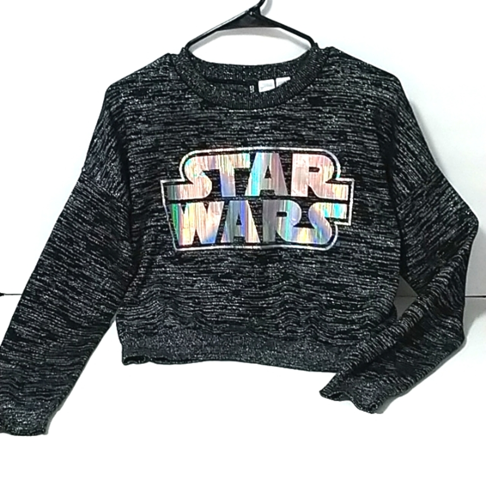 H&M Divided Star Wars Theme Crop Sweater